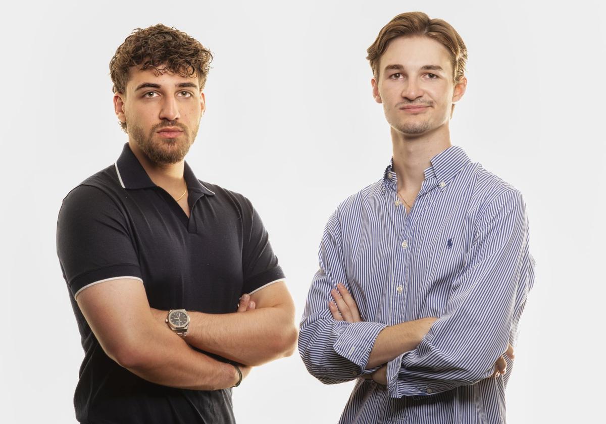 Alexander Dillon y Kristian Lukauskis de la startup ChatBlu.