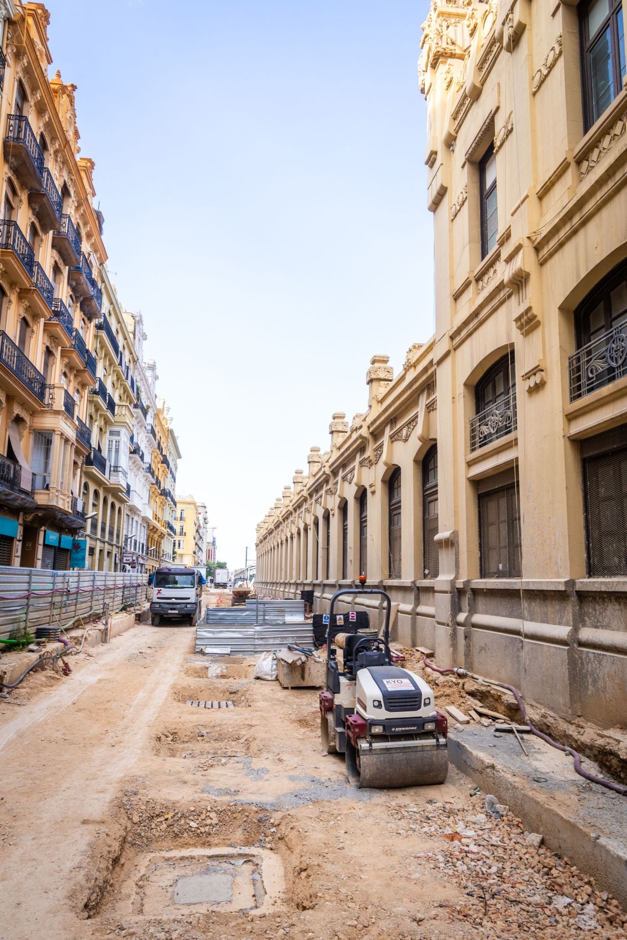 Fotos: Obras entre las estaciones de metro de Xàtiva y Alacant