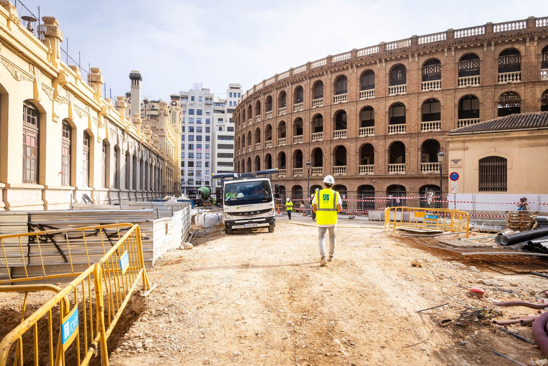 Fotos: Obras entre las estaciones de metro de Xàtiva y Alacant
