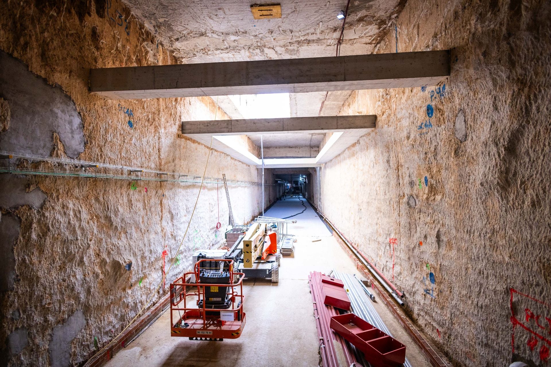 Fotos: Obras entre las estaciones de metro de Xàtiva y Alacant