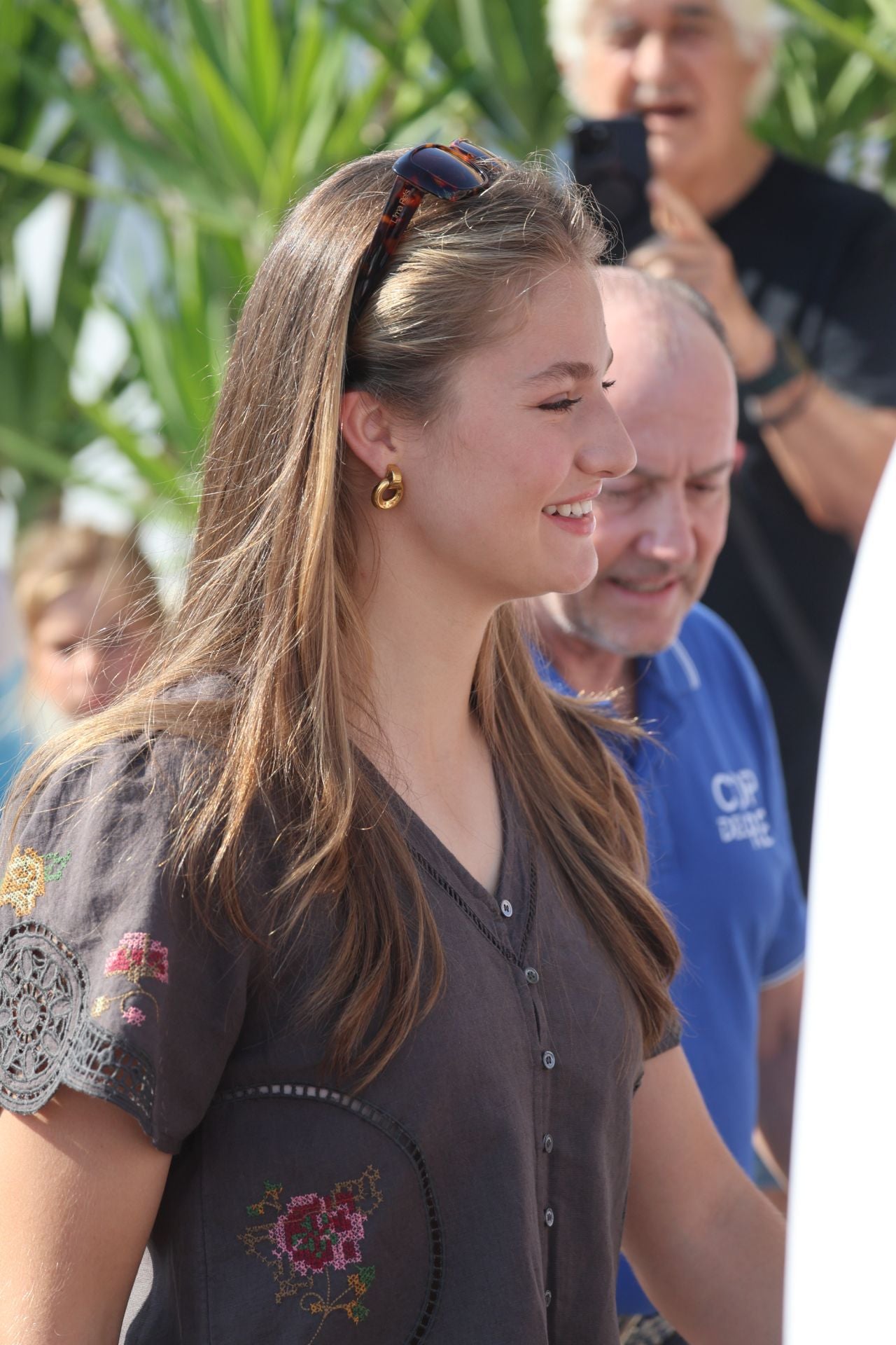 La princesa Leonor acompaña al rey Felipe VI al club náutico de Palma