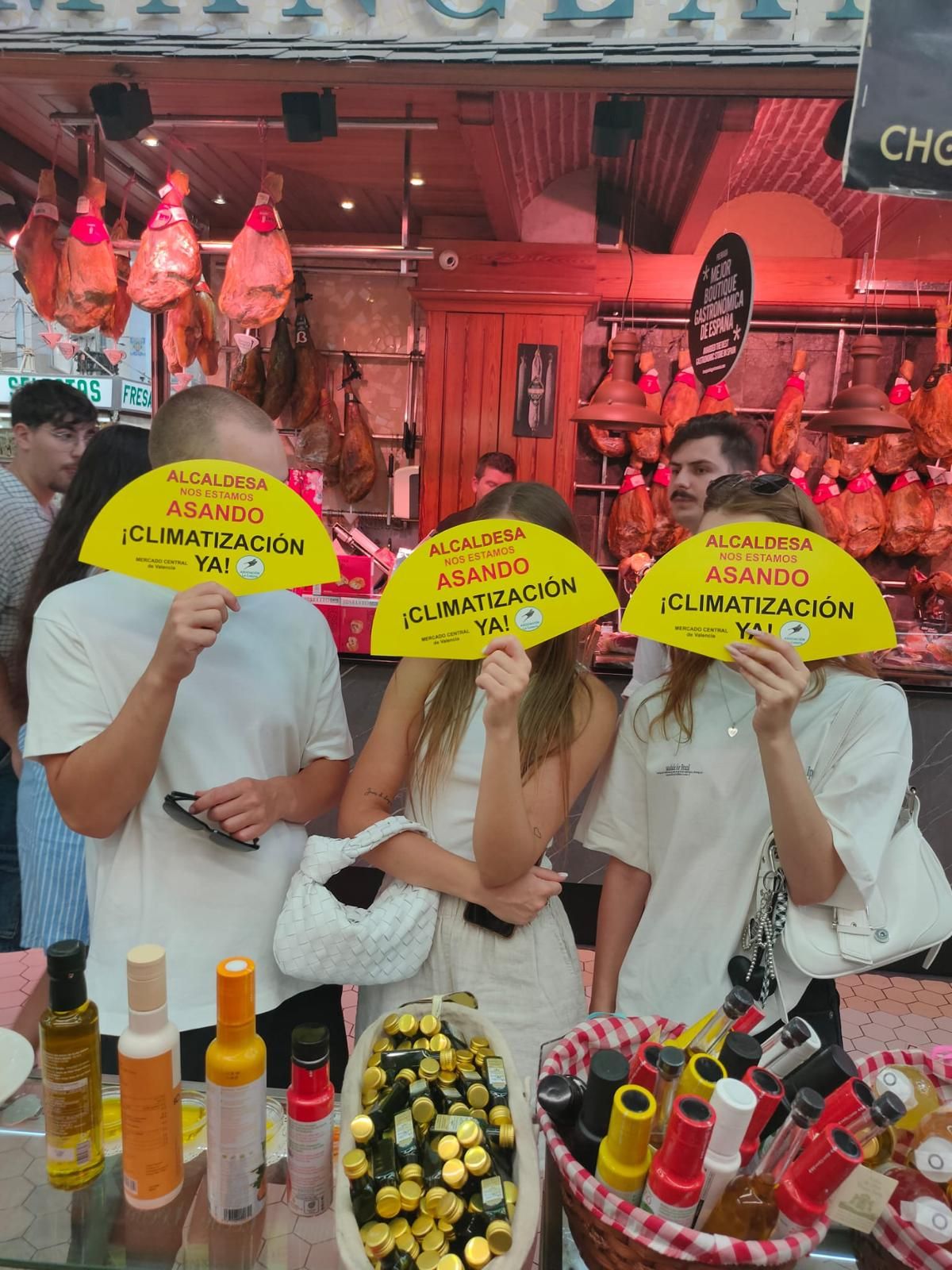 Protesta de este sábado en el Mercado Central