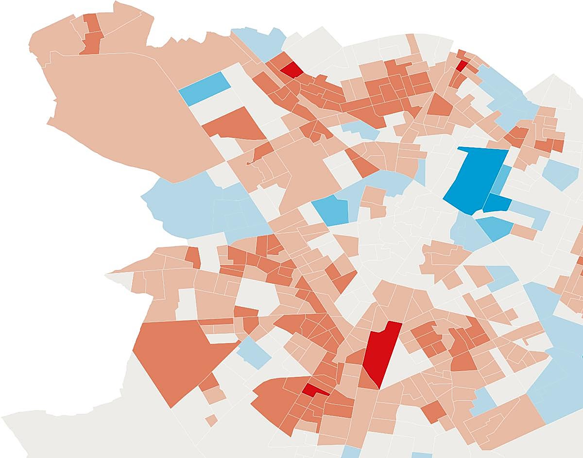 En Valencia el calor va por barrios