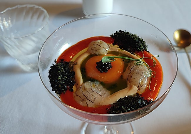 Sopa fría de galeras.