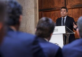 Mazón, durante la presentación de un plan de Vivienda