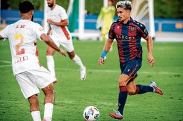 Iván Romero, durante un partido de pretemporada.