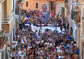 La novena manifestación contra el president de la Generalitat, Carlos Mazón