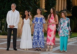 FOTOS | Leonor deslumbra en Marivent con un vestido de la Reina Letizia
