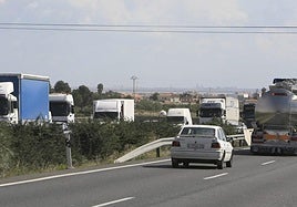 Autovía A-7 a su paso por Picassent.