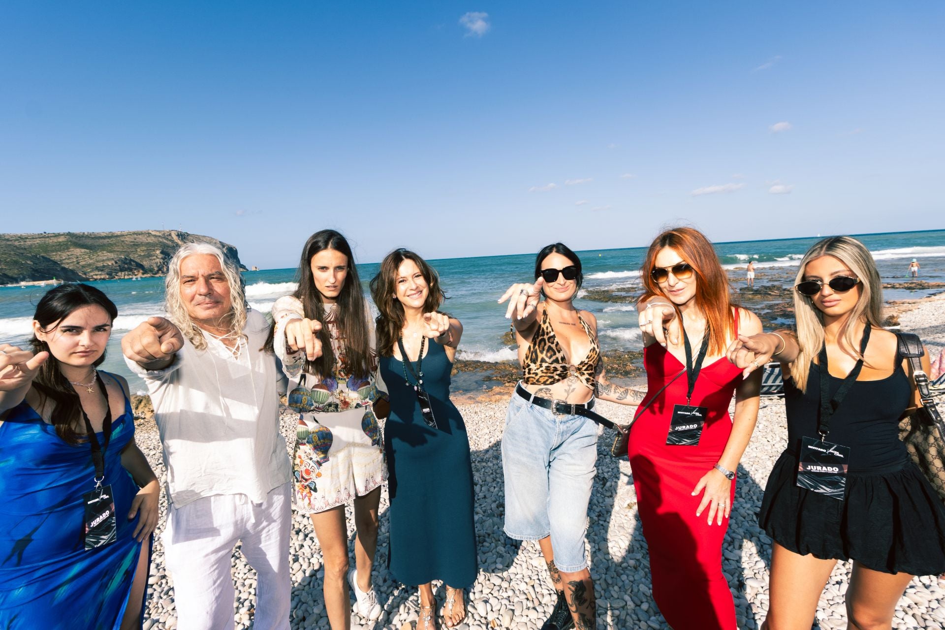 Jurado del concurso de modelos en Xàbia.