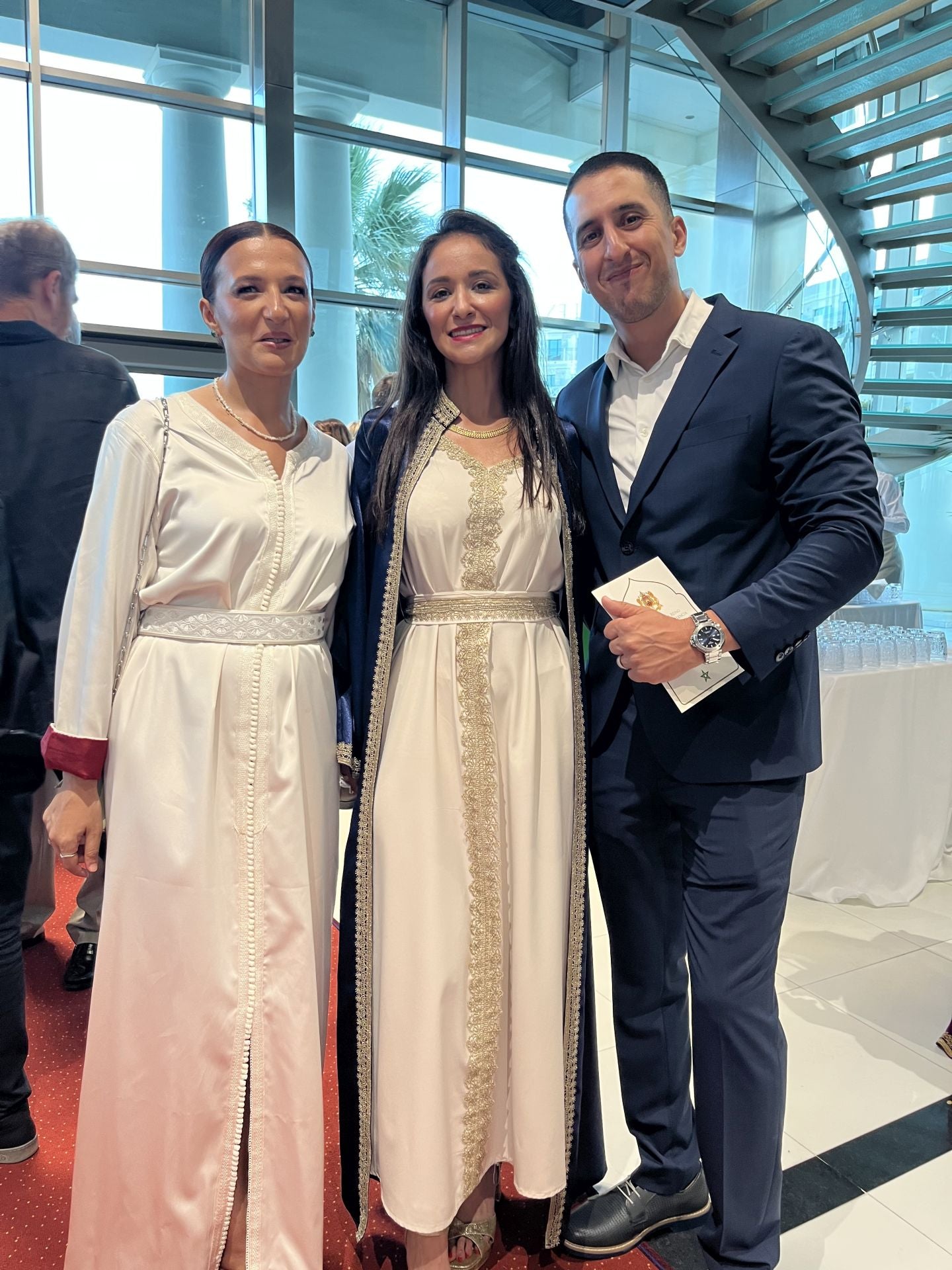 Fadoua Arfaoui Hakim, Farah Attari Stouti y Youssef Lassgaa.