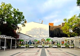 Lugar del mural homenaje.