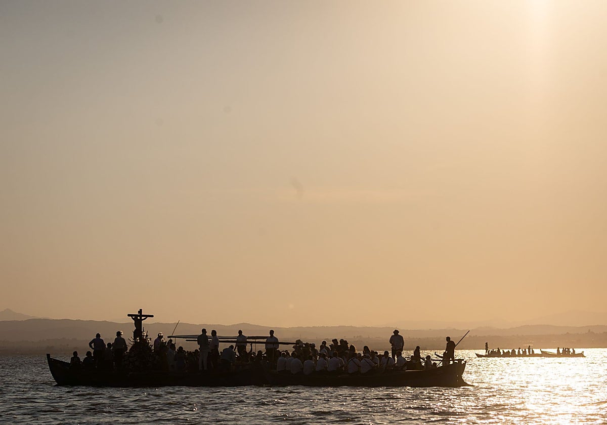 Navegantes en la Albufera.