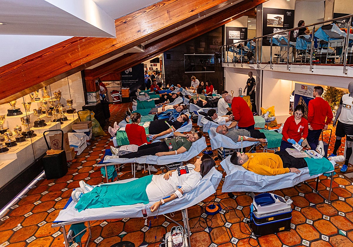 Las donaciones de sangre de la temporada pasada para el Trofeu Taronja.