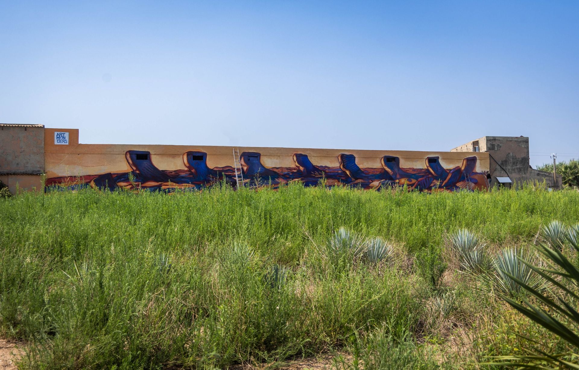 Fotos: Los murales son la nueva decoración de la Huerta de Valencia