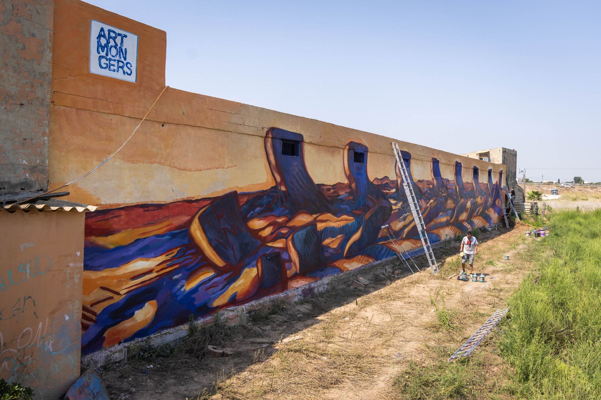 Fotos: Los murales son la nueva decoración de la Huerta de Valencia