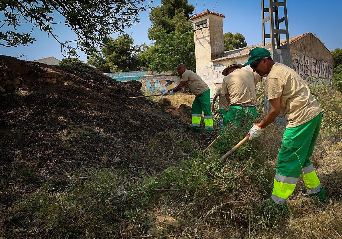 Trabajadores del plan de empleo en Torrent.