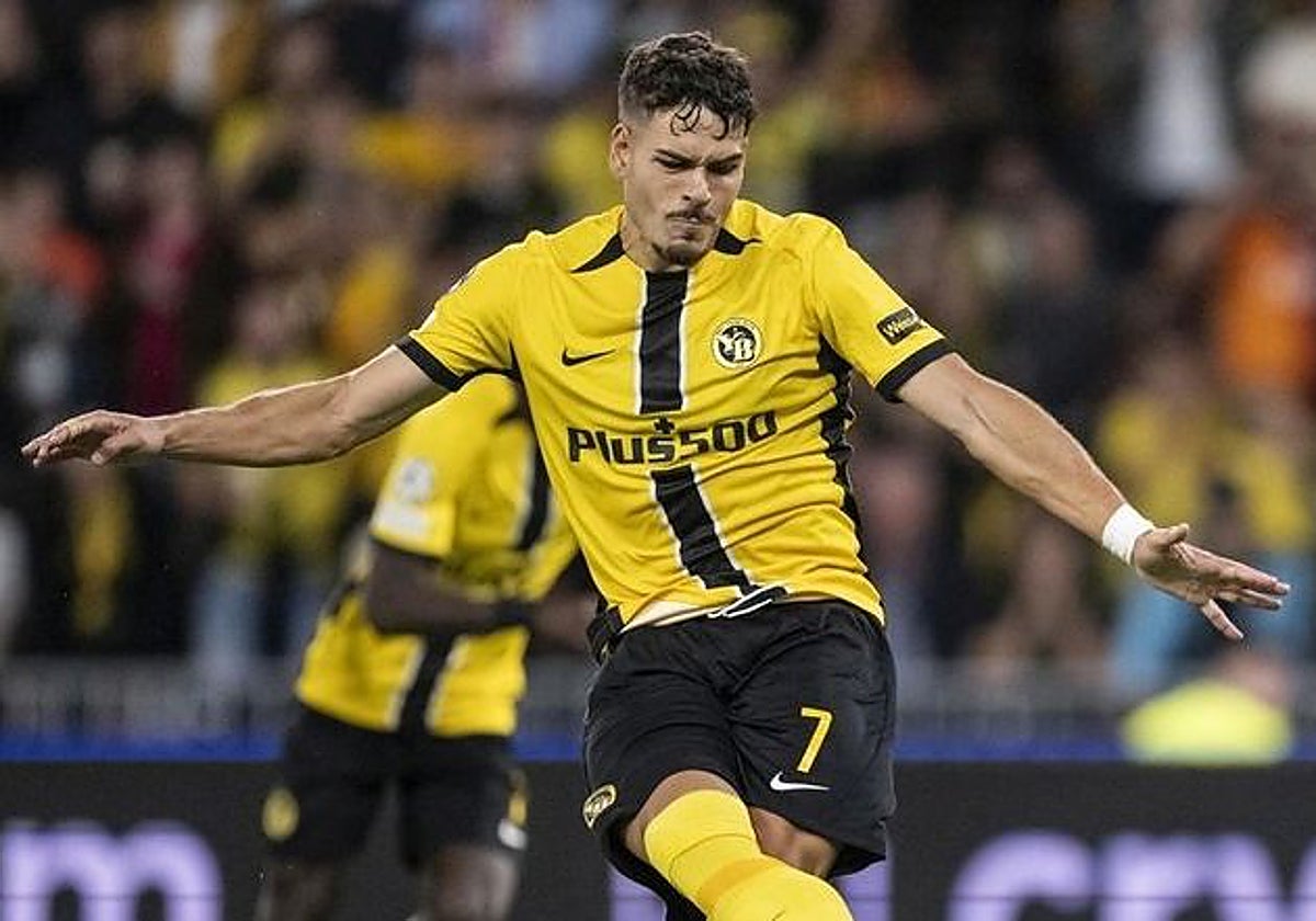 Filip Ugrinic, en un partido con el Young Boys.