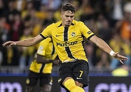 Filip Ugrinic, en un partido con el Young Boys.