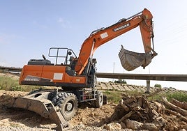 El Ayuntamiento de Valencia limpia el cauce del río que afecta a las pedanías ante el retraso de la CHJ