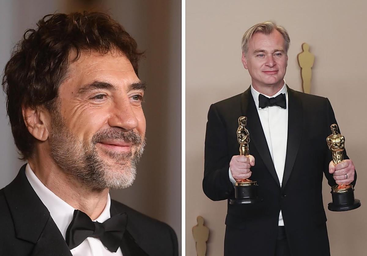 Javier Bardem y Cristopher Nolan