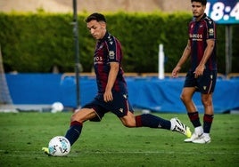 Olasagasti, durante un partido de pretemporada.