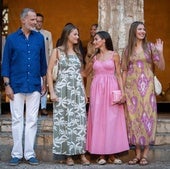 La familia real en su visita a Mallorca.