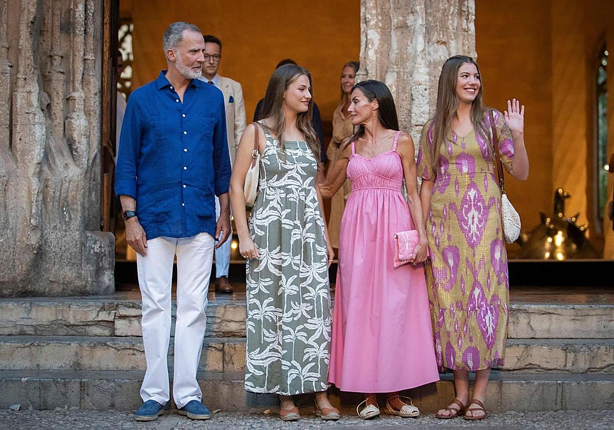La familia real en su visita a Mallorca.