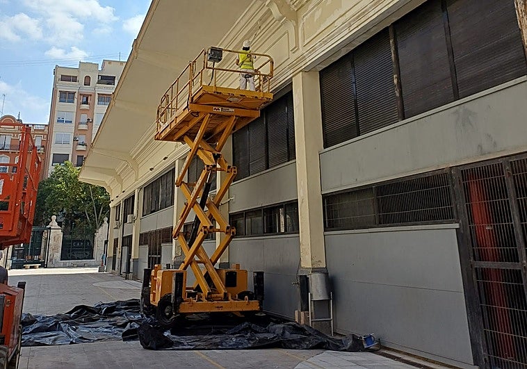 Obras del mercado de Abastos.