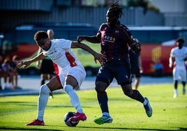 Koyalipou, durante un partido del Levante de esta pretemporada.