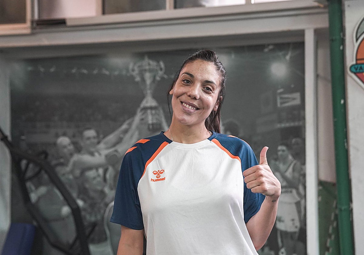 Cristina Ouviña, tras pasar las pruebas preceptivas antes del arranque de la temporada.