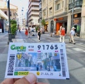 Un cupón de la ONCE en una imagen de archivo.