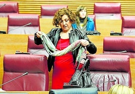 Carmen Ninet, en su etapa en Les Corts.
