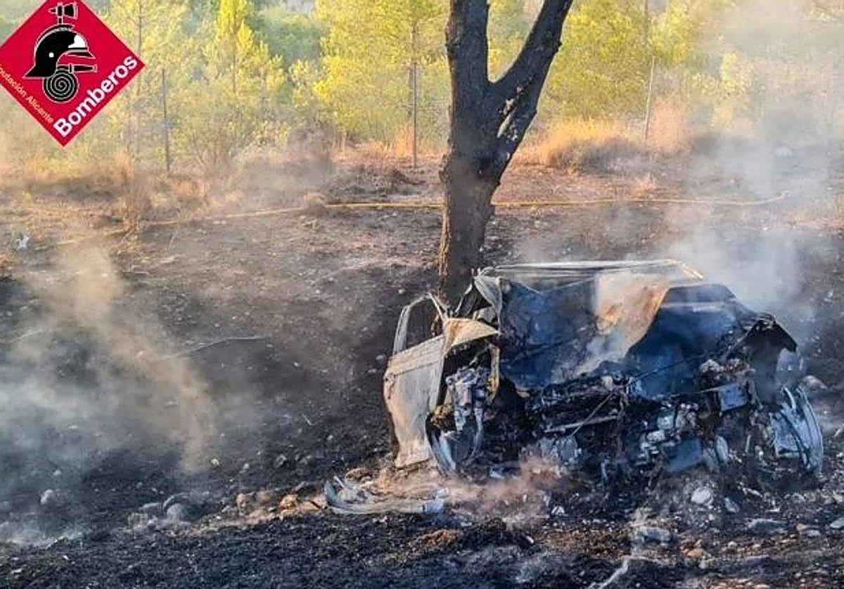 Un herido grave tras un accidente de tráfico en la incorporación a la AP-7 en Altea