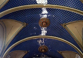 Bóveda estrellada de la iglesia de Jesuitas, junto al Jrdín Botánico.