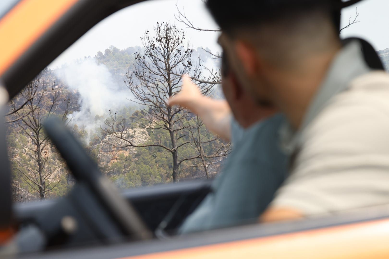 El incendio de Teresa de Cofrentes, en imágenes