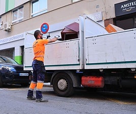 Recogida de enseres.