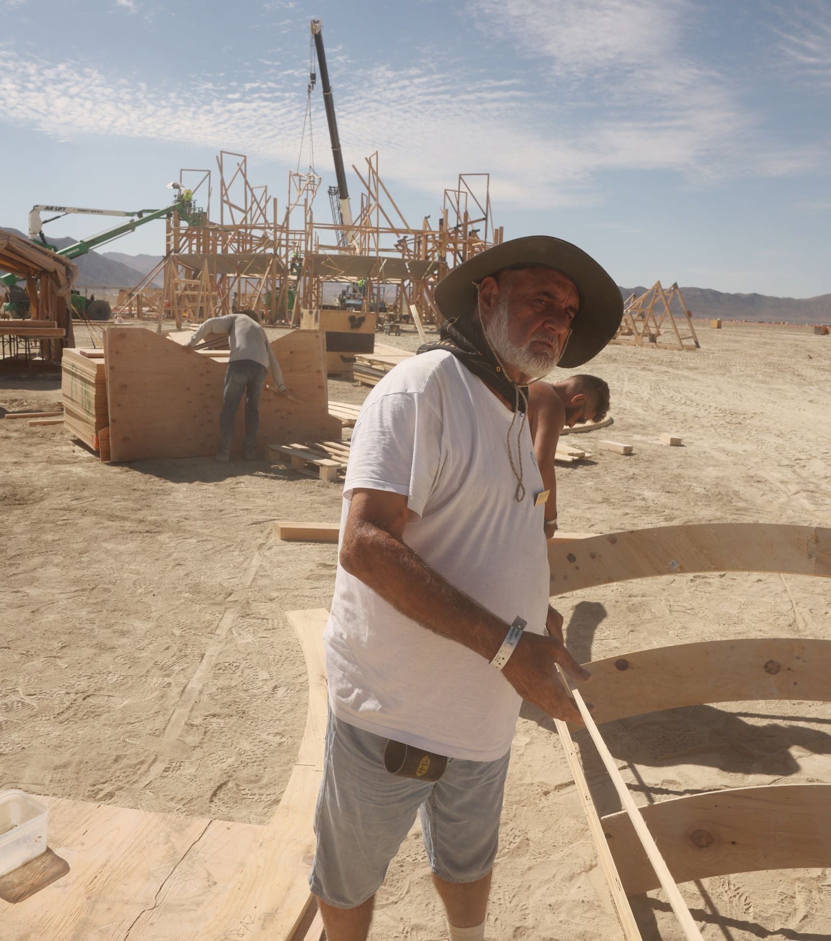 Una falla de vareta en el desierto de Nevada