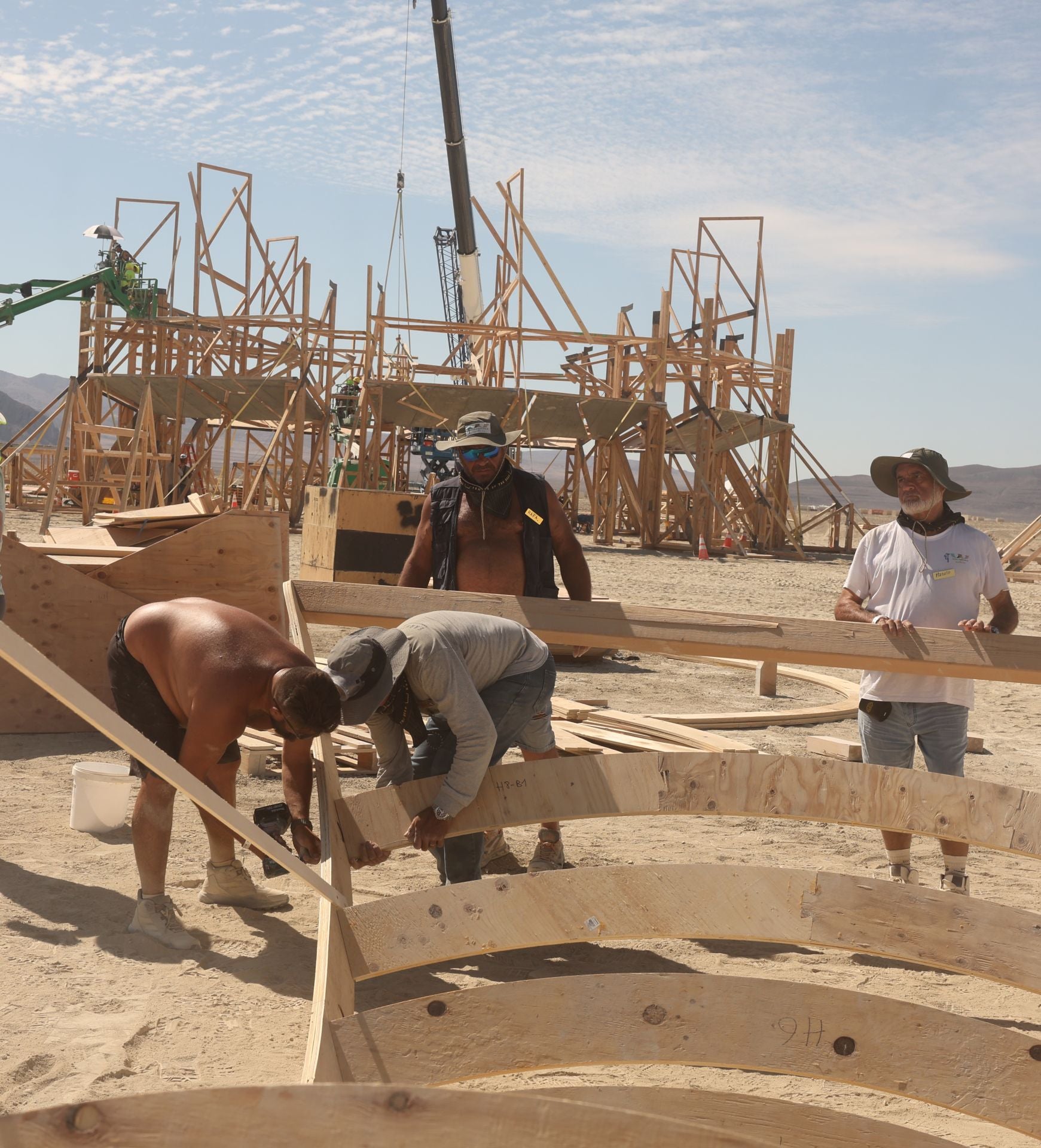 Una falla de vareta en el desierto de Nevada