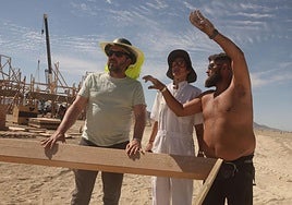 Una falla de vareta en el desierto de Nevada