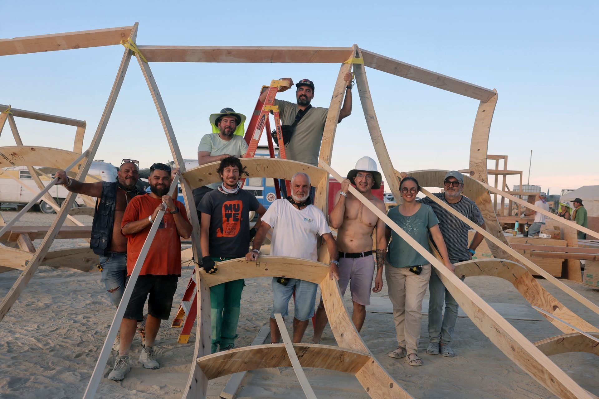 Una falla de vareta en el desierto de Nevada