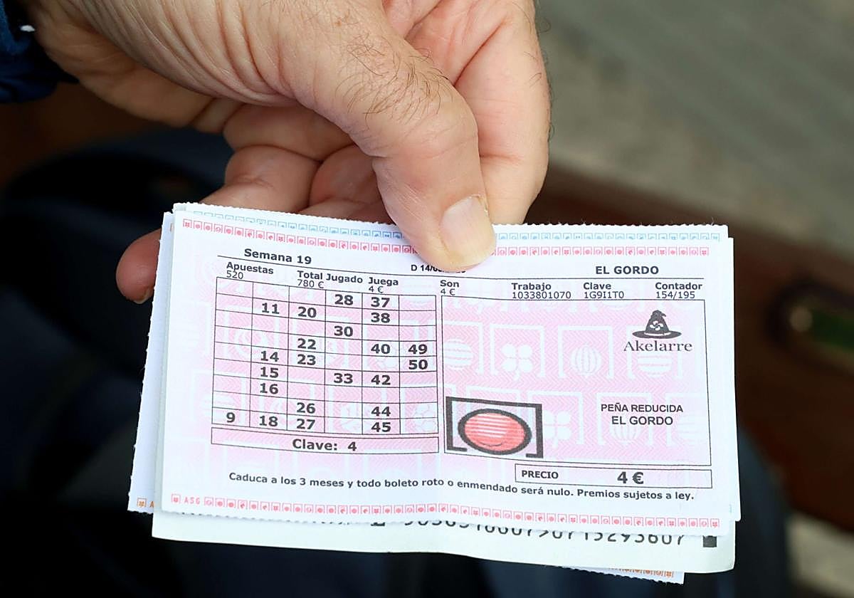 Un décimo de El Gordo de La Primitiva en una imagen de archivo.