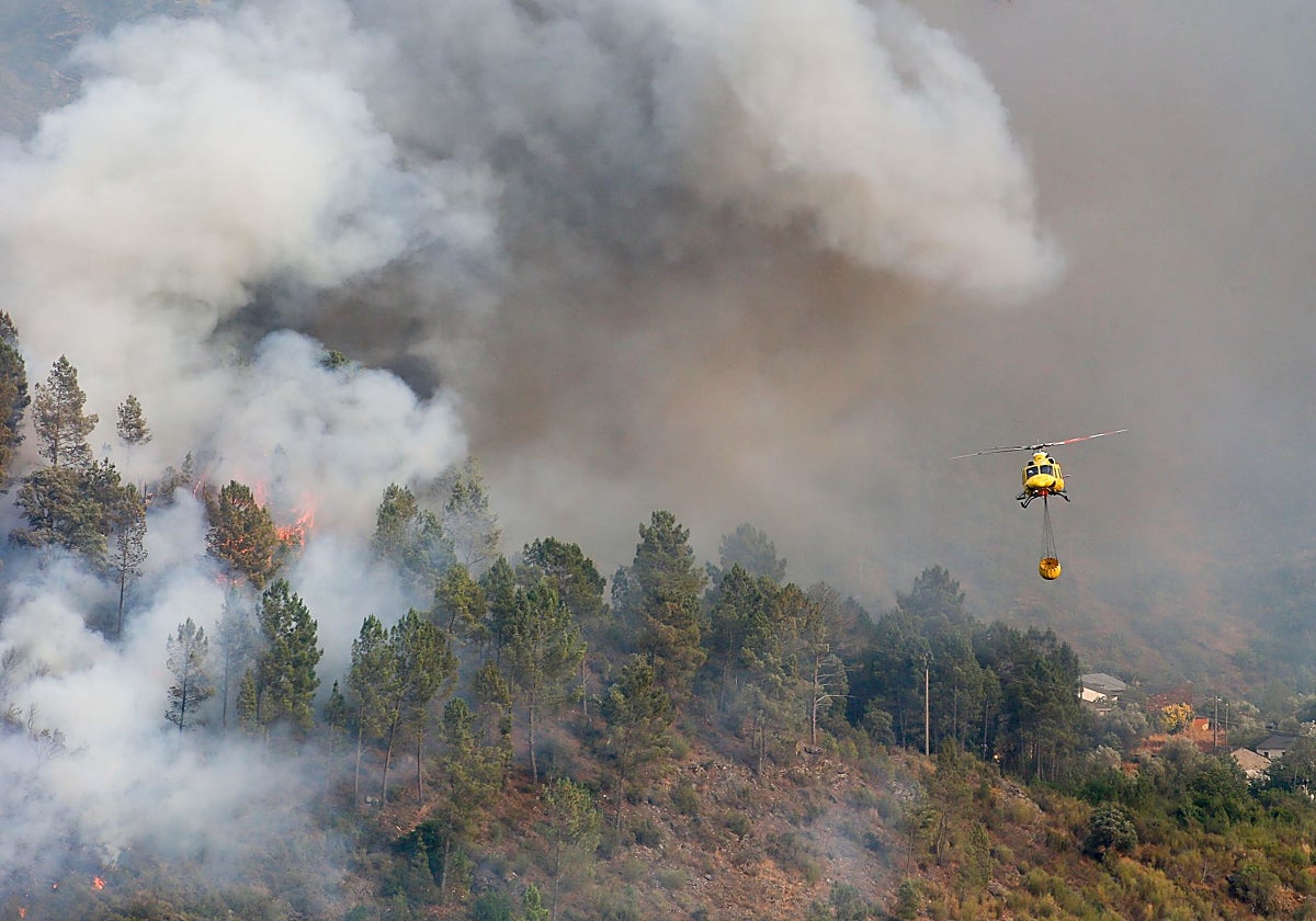 Imagen de archivo de un incendio forestal.