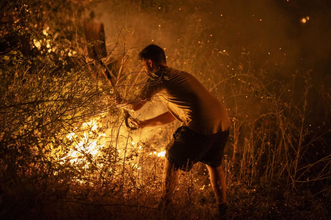 Incendio forestal de A Rúa (Ourense)