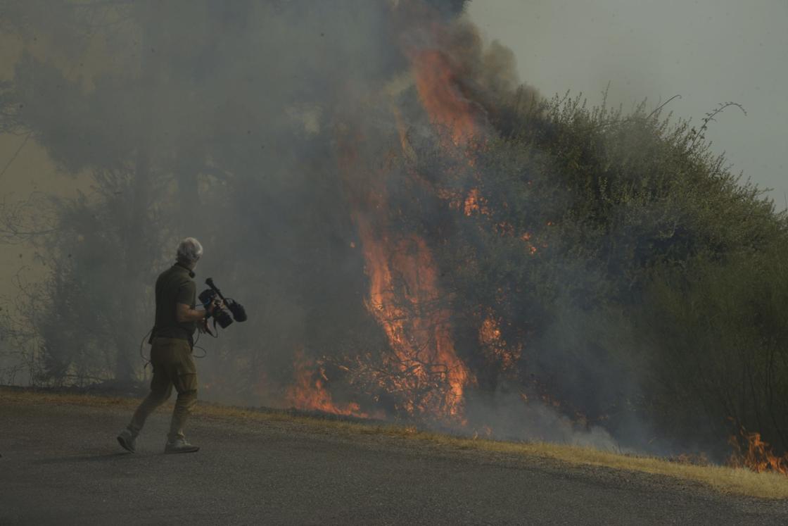 Incendio forestal de A Rúa (Ourense)