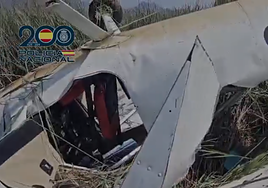 La avioneta accidentada.