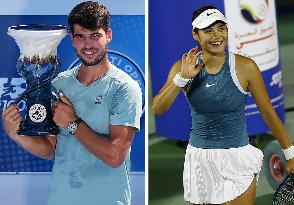 Carlos Alcaraz y Emma Raducanu, pareja en el dobles mixto del US Open.