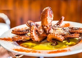 Pulpo sentado de Casa Lola.