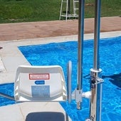 Piscina elevadora en Utiel.