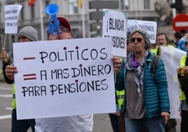 Foto de archivo del movimiento pensionista se concentra en Madrid